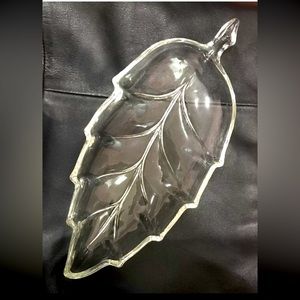 Glass Leaf Dish